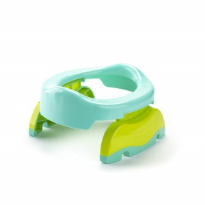 Oliță portabilă pliabilă 2 în 1 Potette Plus culoare turquoise lateral