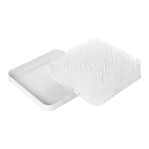 PACHET PROMO - Tava GRASS - suport pentru uscat (alb) + Perie de silicon cu rezervor FORB+