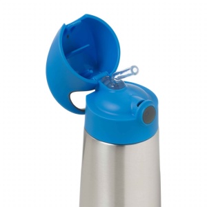 Termos cu pai B.Box, 350 ml, +12 luni, albastru cu gri
