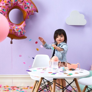 cană cu pai roz tutti frutti b.box +6 luni