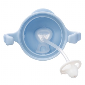 cană cu pai bleu bubblegum b.box +6 luni