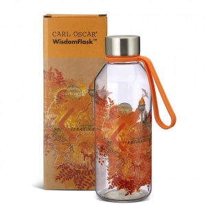 Sticla din Tritan bebelusi, WisdomFlask orange, Carl Oscar