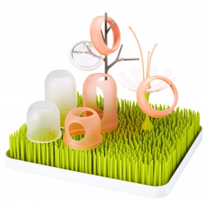 Boon, Set tava uscare veselă Lawn+Stem+Twig, accesoriu uscare Stem, nu contine ftalati