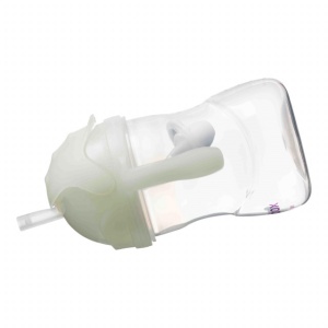 Cană cu pai B.Box, 240 ml, glow in the dark, +6 luni