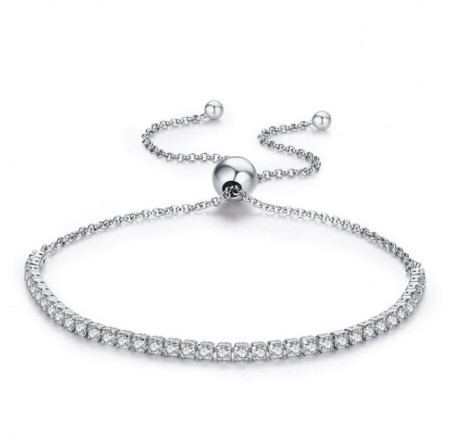 Bratara din argint Sparkling Tennis clear ARG75C