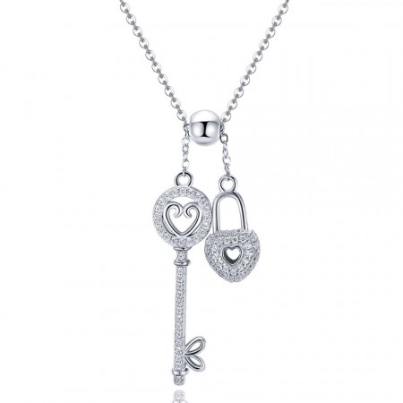Lantisor Din Argint --- Lacatel si Cheita --- Arg395H