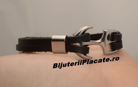 Bratara din Piele si Inox B918