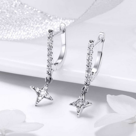 Cercei din argint TWINKLING NIGHT cod ARG71C