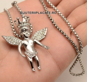 LANT CU PANDANTIV -ANGEL- INOX AURIT LC215