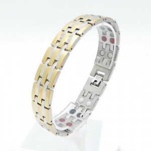 Bratara Inox in doua culori magnetica-- B883P