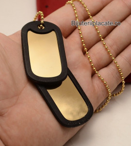 Lant Inox Auriu Placute -ARMY- cod LC83B