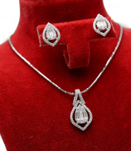 Set Lantisor ,Pandantiv Din Argint Si Cercei Special cod Set295
