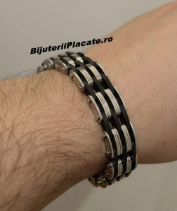 Bratara Inox -BLACK&WHITE- Cod B951