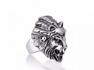 INEL INOX (OTEL INOXIDABIL) - LION - VINTAGE- PATINAT IM554