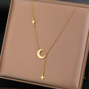 Lantisor Inox Auriu Luna- N9763