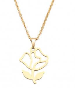 Set Lant+ pandantiv Flowers Gold ---FINUT --- Cod LC232C