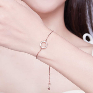 Bratara Din Argint Rose - ROTUND- - ARG396C