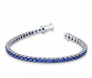 Bratara Silver Tennis Blue ARG245