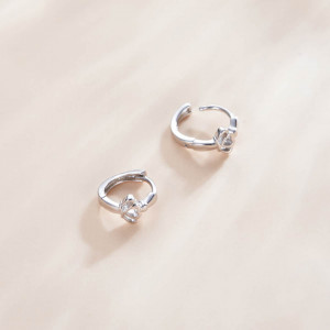 Cercei din argint -Crown ear buckles- ARG90C