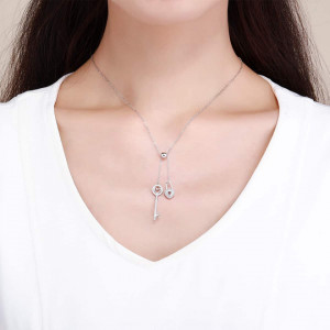 Lantisor Din Argint --- Lacatel si Cheita --- Arg395H