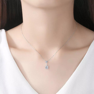 Set Colier si Cercei Din Argint Cubic Zircon Patrat SET399F