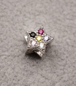 Talisman din argint -STAR FAIRY MULTICOLOR- CHA1089