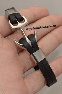 Bratara din Piele si Inox B918