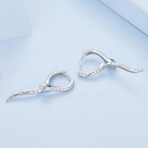 Cercei Argint 925 lungi Snake --- Sarpe--- ARG403D