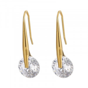 Cercei din inox Hanging Diamond Cod 235P