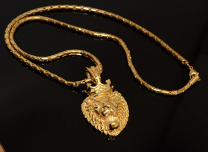 Lant Cu Pandantiv Inox -LION KING- Gold LC67