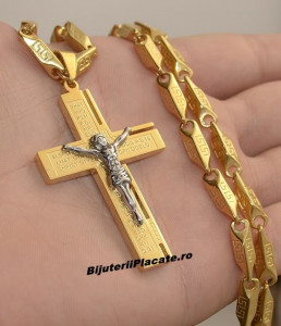 Lant inox si Cruciulita Tip Versace LC15B