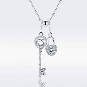 Lantisor Din Argint --- Lacatel si Cheita --- Arg395H