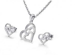 Set Argint 925 Rodiat --Love and Love-- cod ARG240