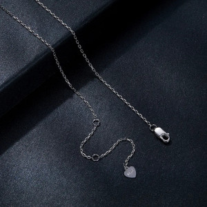 Colier din argint cu piatra Moissanite ARG404C