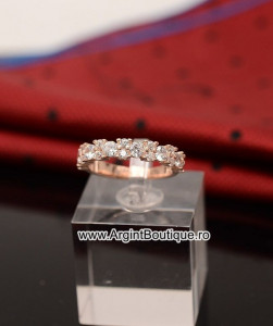 Inel Argint ROZ -- ZIRCONIU -- Arg168