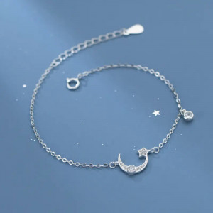 Bratara din argint Moon&Star---LUNA & STEA--- Arg410H