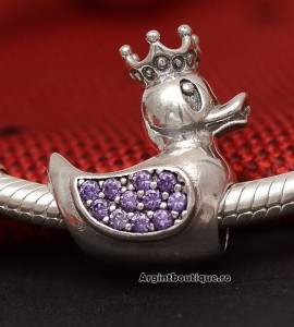 CHARM ARGINT 925 -DUCK QUEEN- Mov CHA1058