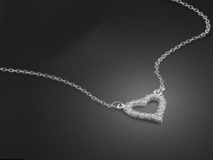 Colier din argint Love Hearts ARG189
