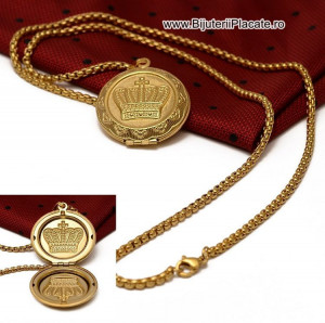 Lant cu Medalion -COROANA- pentru Forografie LC359C