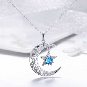 Lantisor Din Argint --- LUNA & STEA --- Arg367G