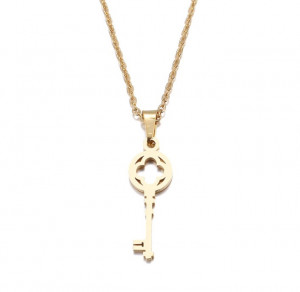 Set Lant+ pandantiv Lover's Fashion Key GOLD---FINUT --- Cod LC232E