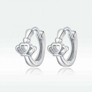 Cercei din argint -Crown ear buckles- ARG90C