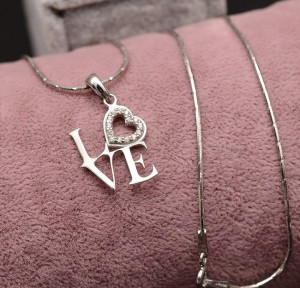 Colier din argint Love&Love ARG273