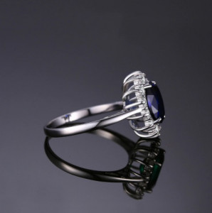 INEL ARGINT CU Zirconiu --BLUE SAPPHIRE-- arg239A