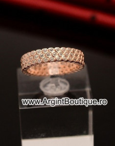 Inel Argint ROZ -- ZIRCONIU -- Arg167