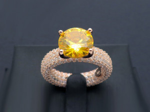 Inel din argint Perfect Engagement Ring Yellow ARG349