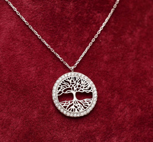 Lantisor Din Argint -- TREE OF LIFE-- ARG150A