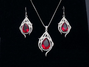 Set din argint Elegant Ruby cod Set188