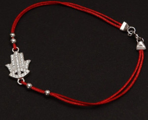 Bratara Snur ---HAND OF FATIMA-- Argint Cu Pietre ARG96