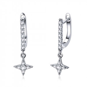 Cercei din argint TWINKLING NIGHT cod ARG71C